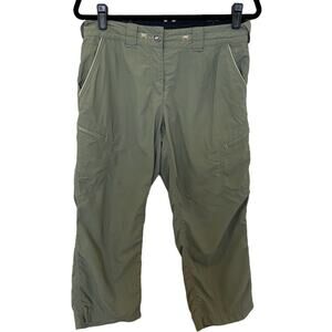Exofficio Pants Women's Hiking Cargo Size 8 Olive Green Gorpcore